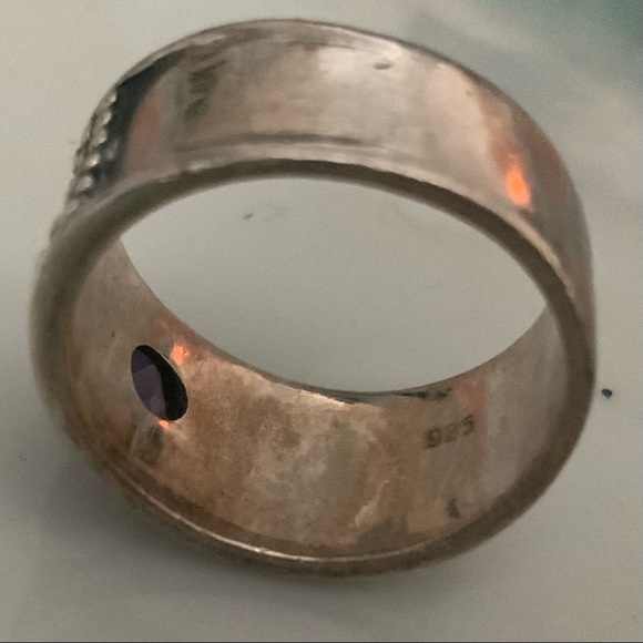 Viking Collection Brooch 2 Rings 925 Cairngorm 6.5 - Picture 4 of 7